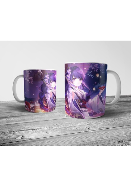 Genshin Impact Raiden Shogun Kupa Bardak Model 4 fiyatları