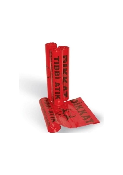 Tıbbi Atık Poşeti Rulo 80X110 Jumbo Boy ( 100 Adet )