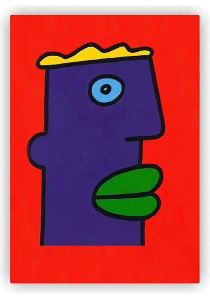 Yeşil Dudak Ahşap Poster 20X29 cm