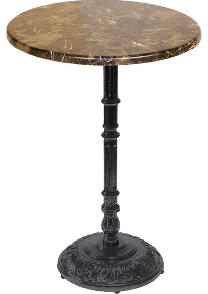Bistro Döküm Masa (ÇIPA-6075 Werzalit Yuvarlak Q 60CM) - Karacabey Mermer