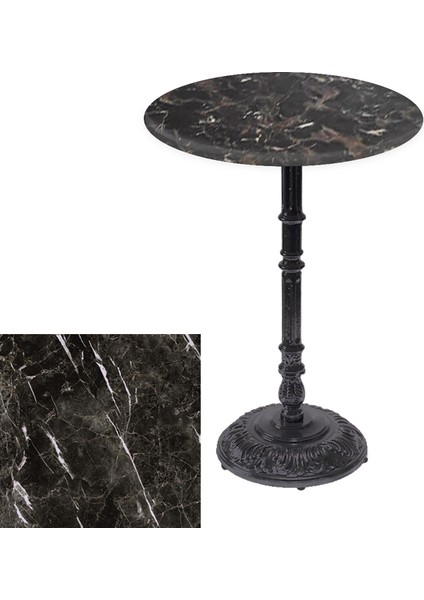 Bistro Döküm Masa (ÇIPA-6075 Werzalit Yuvarlak Q 60CM) - Teramo