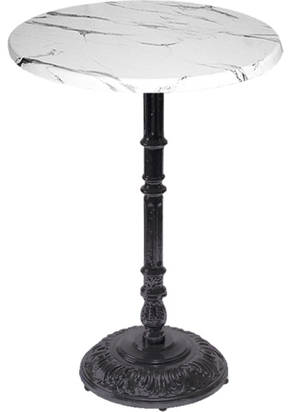Bistro Döküm Masa (ÇIPA-6075 Werzalit Yuvarlak Q 70CM) - Afyon Mermer