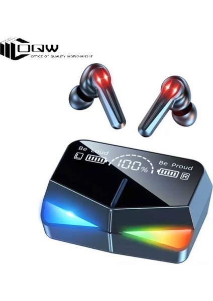 Alithestereo Watch M28 Oyuncu 9d Hifi Stereo Mini Kulaklık Gürültü Önleyici Bluetooth Kulaklık