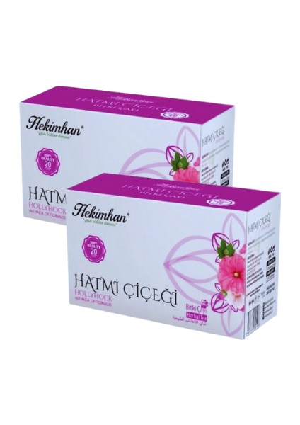 Hatmi Çiçeği 2 Paket (20 x 2'li Süzen Poşet)