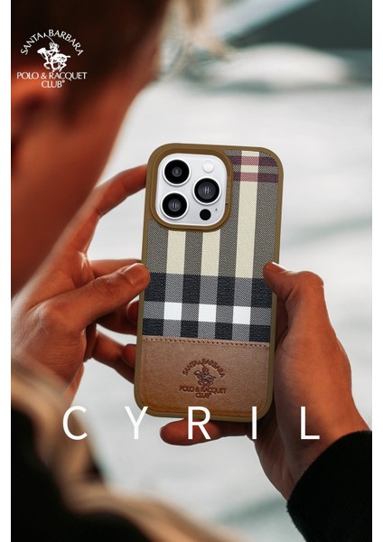 Apple iPhone 14 Pro Max Cyrıl Serisi Kumaş Işlemeli Kılıf-Derin Mor