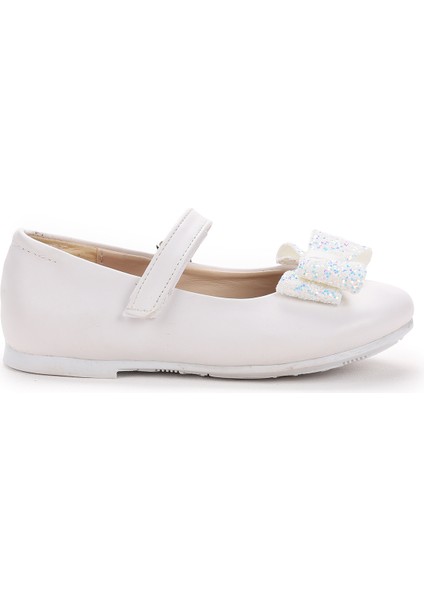 Cırtlı Fiyonklu Kız Çocuk Babet Ayakkabı Ege 200 Cilt Beyaz fırsatları