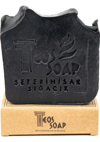 Doğal El Yapımı Aktif Karbon - Kömür Sabunu 185GR - Seferihisar Zeytinyağı %90 Daha Yoğun