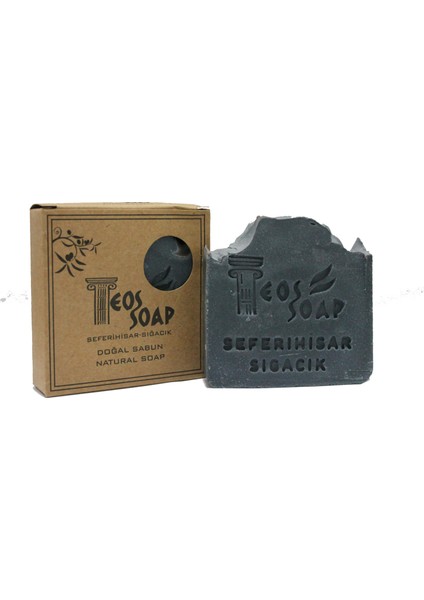 Doğal El Yapımı Aktif Karbon - Kömür Sabunu 185GR - Seferihisar Zeytinyağı %90 Daha Yoğun