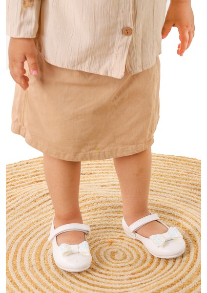 Babe Cilt Cırtlı Fiyonklu Kız Çocuk Babet Ayakkabı modelleri