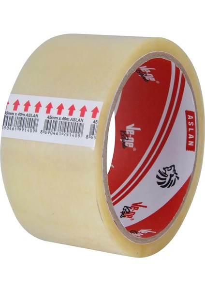 Vege 45X40 Şeffaf Koli Bandı ( Aslan )