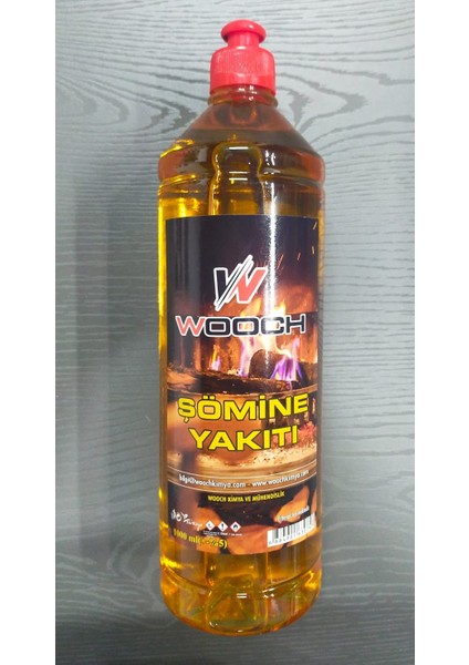 Wooch 1 Litre Bacasız Şömine Yakıtı %99 Bioethanol Esanslı Dumansız