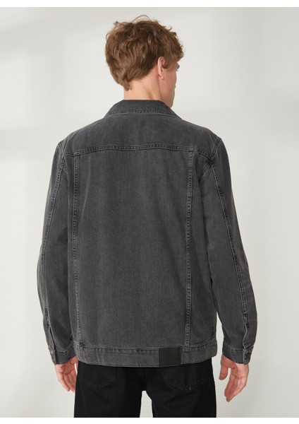 Gömlek Yaka Düz Antrasit Erkek T-Shirt E-Irına indirimleri