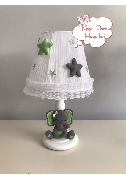 Bebek Çocuk Odası Avize Set Fil Gri Fıstık Yeşili Yıldız Balonlu fırsatları