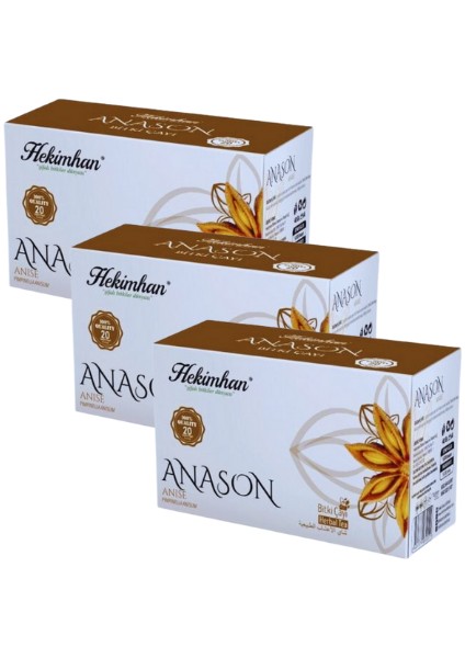 Anason Çayı 3 Paket (20 x 3'lü Süzen Poşet)