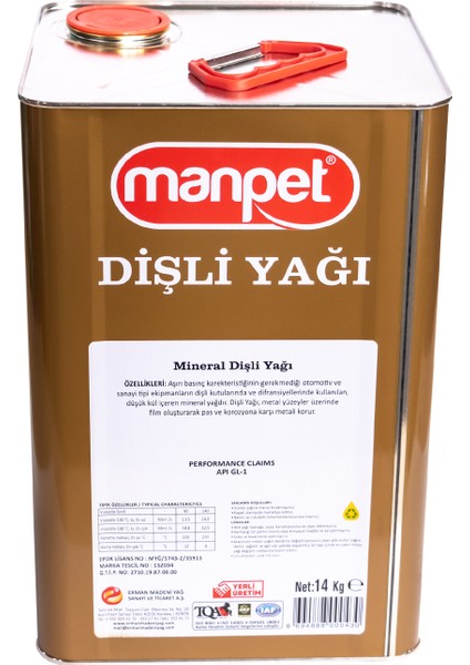 Tullia Dişli Yağı 140 Gl-I - 14 kg - Şanzıman Diferansiyel Yağı