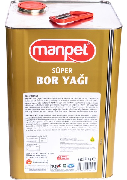 Fausto Bor Yağı 14 kg