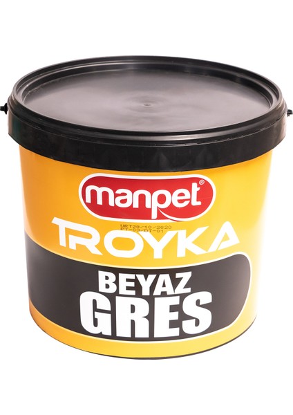 Troyka Beyaz Gres - 14 kg Plastik Kova