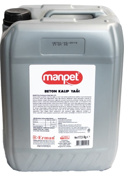 Fausto Beton Kalıp Yağı - 17.50 kg