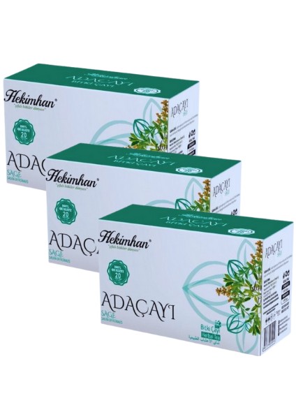 Ada Çayı 3 Paket (20 x 3'lü Süzen Poşet)