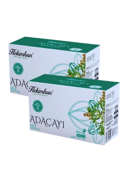 Ada Çayı 2 Paket (20 x 2'li Süzen Poşet)