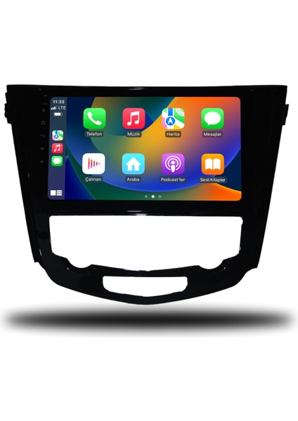 Nissan Qashqai Android Carplay Multimedya 2014-2021 Dijital Klima 2gb Ram + 32GB Hafıza + 4 Çekirdek