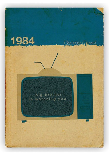 1984 Ahşap Poster 20X29 cm