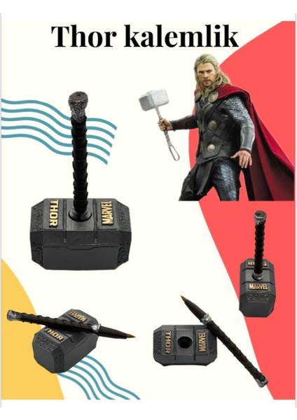 Thor Kalem Mjolnir Çekiç Kalem Aparatı Tükenmez Kalem