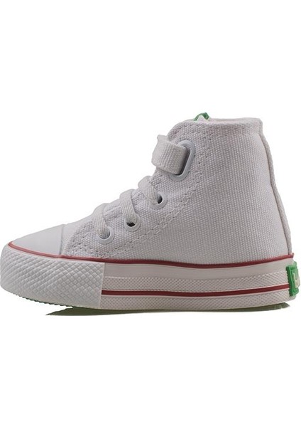 Beyaz Bebe Boğazlı Sneaker Bn 30817