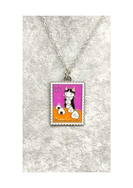 Kedili Pul Kolye, Kolye Ucu Mineli. Çocuk Kolye Genç Kolye