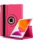 iPad 9.nesil 10.2 360 Dönerli Standlı Kapaklı Kılıf + Temperli Cam 5