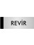 Metal Yönlendirme Levhası Departman Kapı İsimliği Revir 5 x 20 cm Gümüş 1
