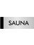 Metal Yönlendirme Levhası Departman Kapı İsimliği Sauna 5 x 20 cm Gümüş 1
