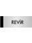 Metal Yönlendirme Levhası Departman Kapı İsimliği Revir 5 x 20 cm Gümüş 1