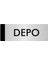 Metal Yönlendirme Levhası Departman Kapı İsimliği Depo 5 x 20 cm Gümüş 1