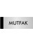 Metal Yönlendirme Levhası Departman Kapı İsimliği Mutfak 7 x 20 cm Gümüş 1