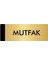 Metal Yönlendirme Levhası Departman Kapı İsimliği Mutfak 7 x 20 cm Altın 1