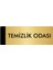 Metal Yönlendirme Levhası Departman Kapı İsimliği Temizlik Odası 7 x 20 cm Altın 1