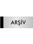 Metal Yönlendirme Levhası Departman Kapı İsimliği Arşiv 7 x 20 cm Gümüş 1