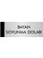 Metal Yönlendirme Levhası Departman Kapı İsimliği Bayan Soyunma Dolabı 5 x 20 cm Gümüş 1