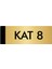 Metal Yönlendirme Levhası Departman Kapı İsimliği Kat 8 10 x 20 cm Altın 1