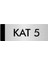 Metal Yönlendirme Levhası Departman Kapı İsimliği Kat 5 10 x 20 cm Gümüş 1