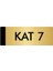 Metal Yönlendirme Levhası Departman Kapı İsimliği Kat 7 7 x 20 cm Altın 1