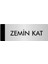 Metal Yönlendirme Levhası Departman Kapı İsimliği Zemin Kat 10 x 20 cm Gümüş 1