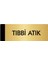 Metal Yönlendirme Levhası Departman Kapı İsimliği Tıbbi Atık 10 x 20 cm Altın 1