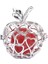 Oymak Tasarım Şekli Boncuk Kafesleri Kolye Bulgular Taş Locket Kırmızı 3 (Yurt Dışından) 5