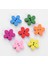 Ahşap Renkli Çiçek (2) Düğme 50 Adet 15 mm 2