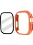 Apple Watch Için Ultra 49MM Kauçuk Sert Pc Kılıfı Önlem Anti Çizelge Karşı Çerçeve Kapağı Temperli Cam Film Turuncu (Yurt Dışından) 1