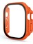 Apple Watch Ultra 49MM Sert Pc Cüzdan Kılıfı Temperli Cam Ekran Koruyucu Anti Drop Koruyucu Kapak Turuncu (Yurt Dışından) 1