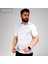 5027 Dijital Baskılı Beyaz Erkek Tshirt 1
