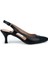 Rahat Modern Arka Açık Deri Stiletto Siyah 1108 2